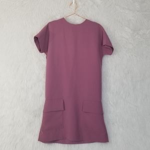 COS Mauve Two Front Pocket Shift Dress